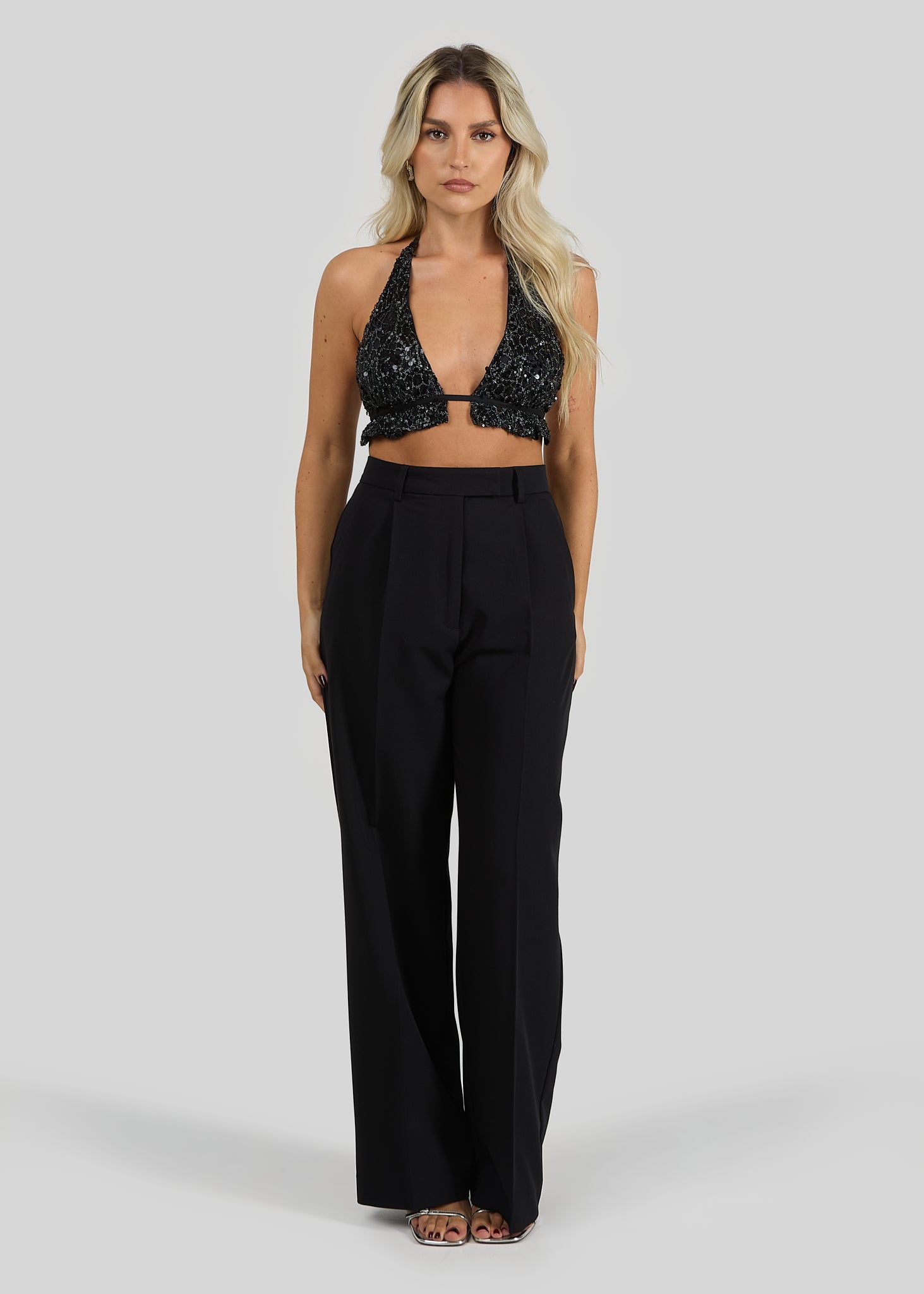 Bindi Sequins Halter Top