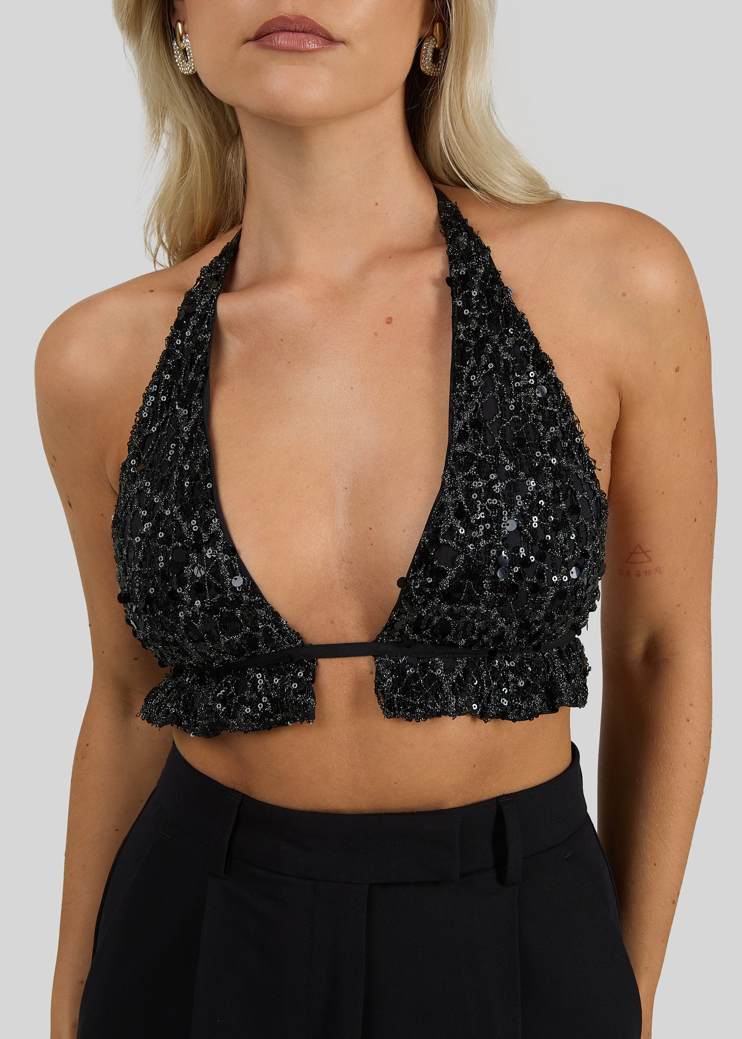 Bindi Sequins Halter Top