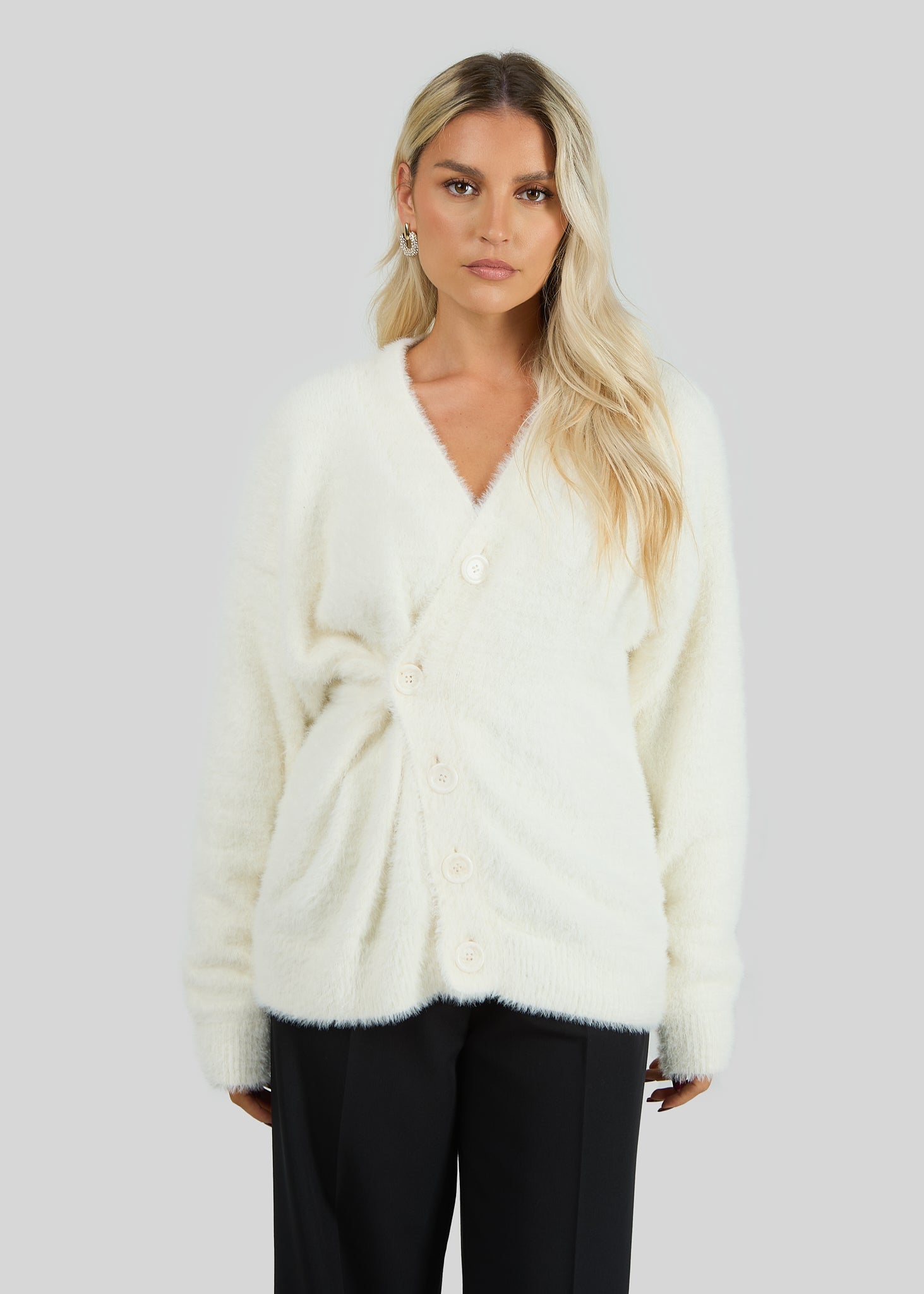 Snow Furry Oversized Cardigan