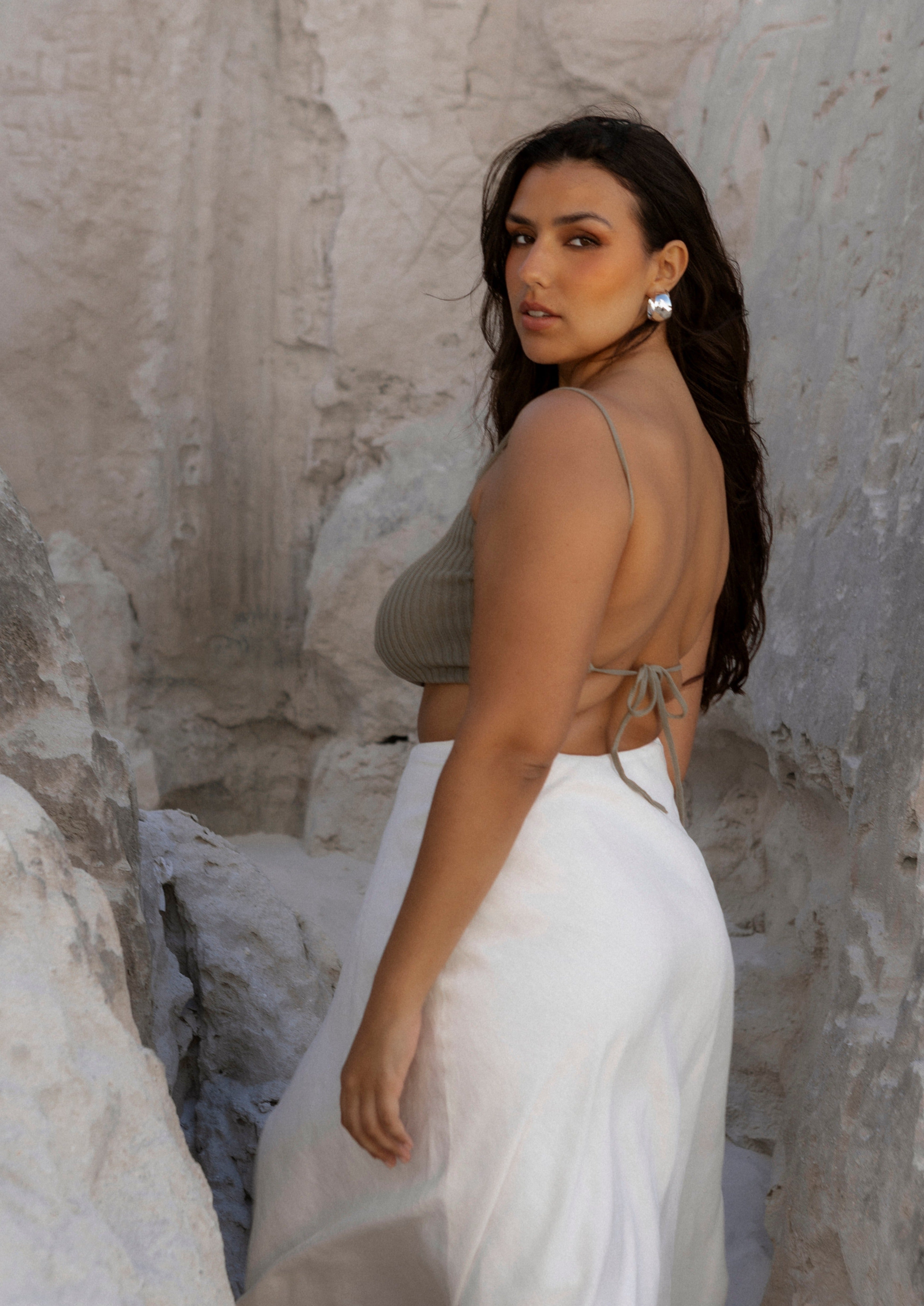 Aruba Backless Top - Green