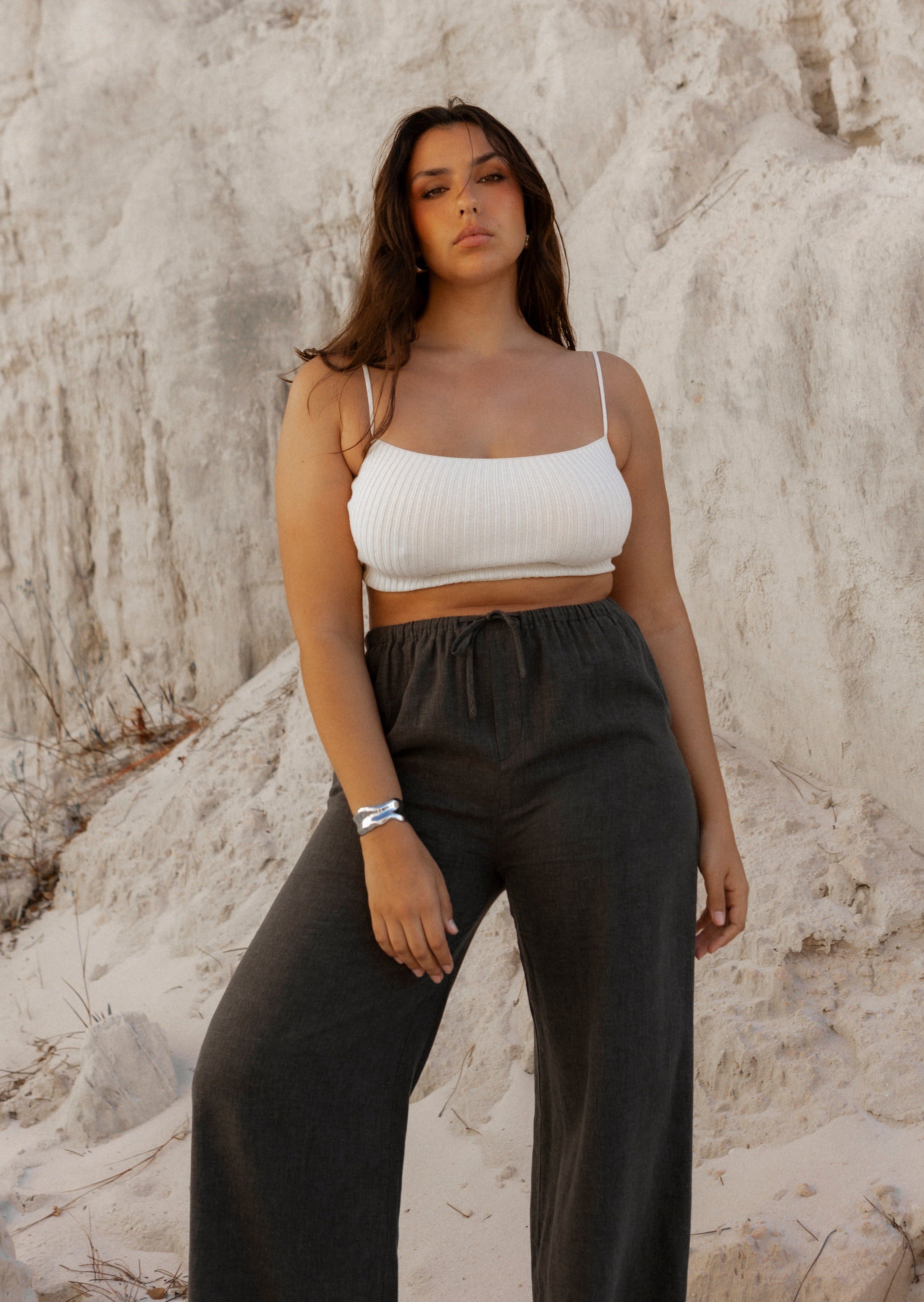 Aruba Backless Top - Cream