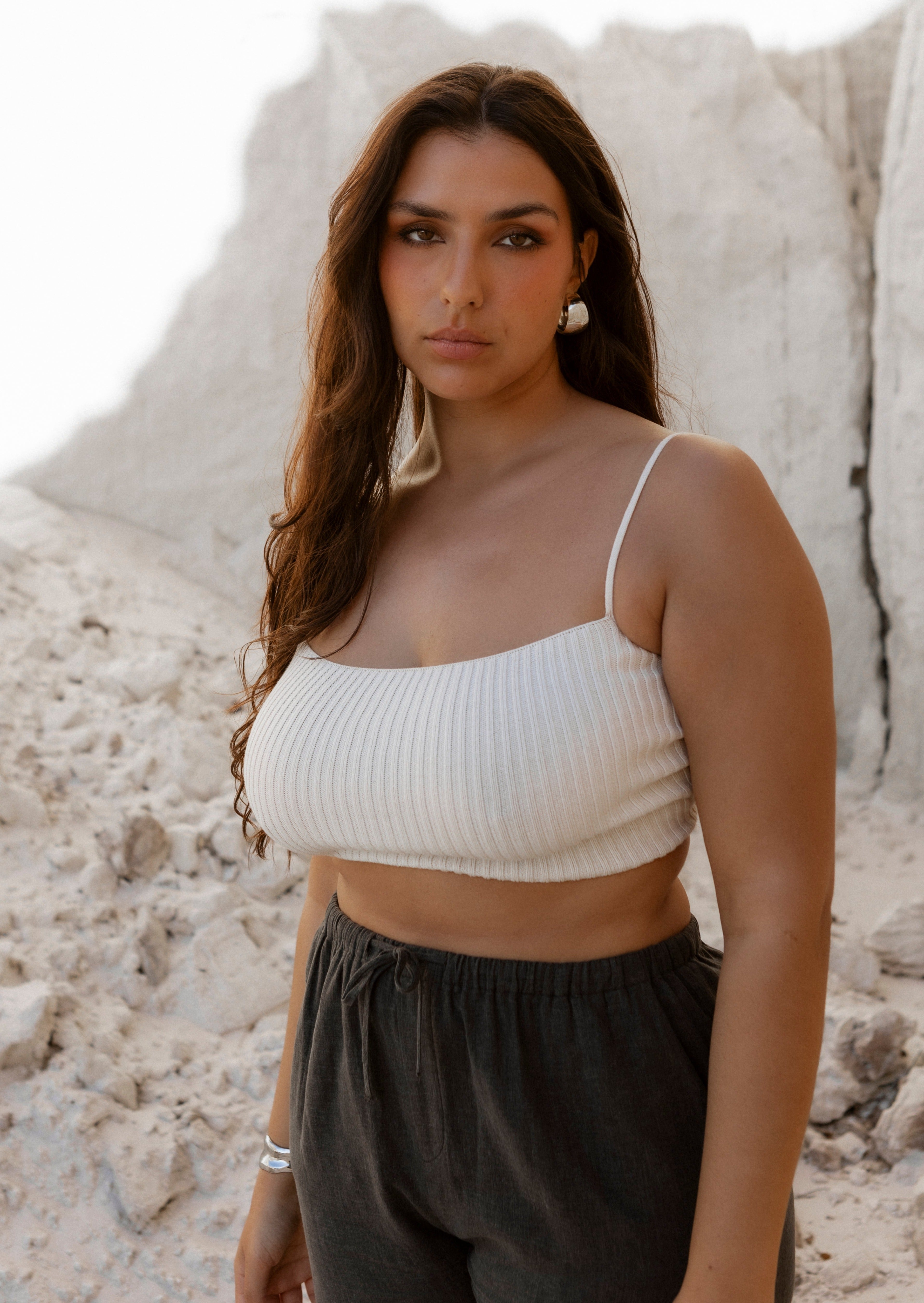 Aruba Backless Top - Cream