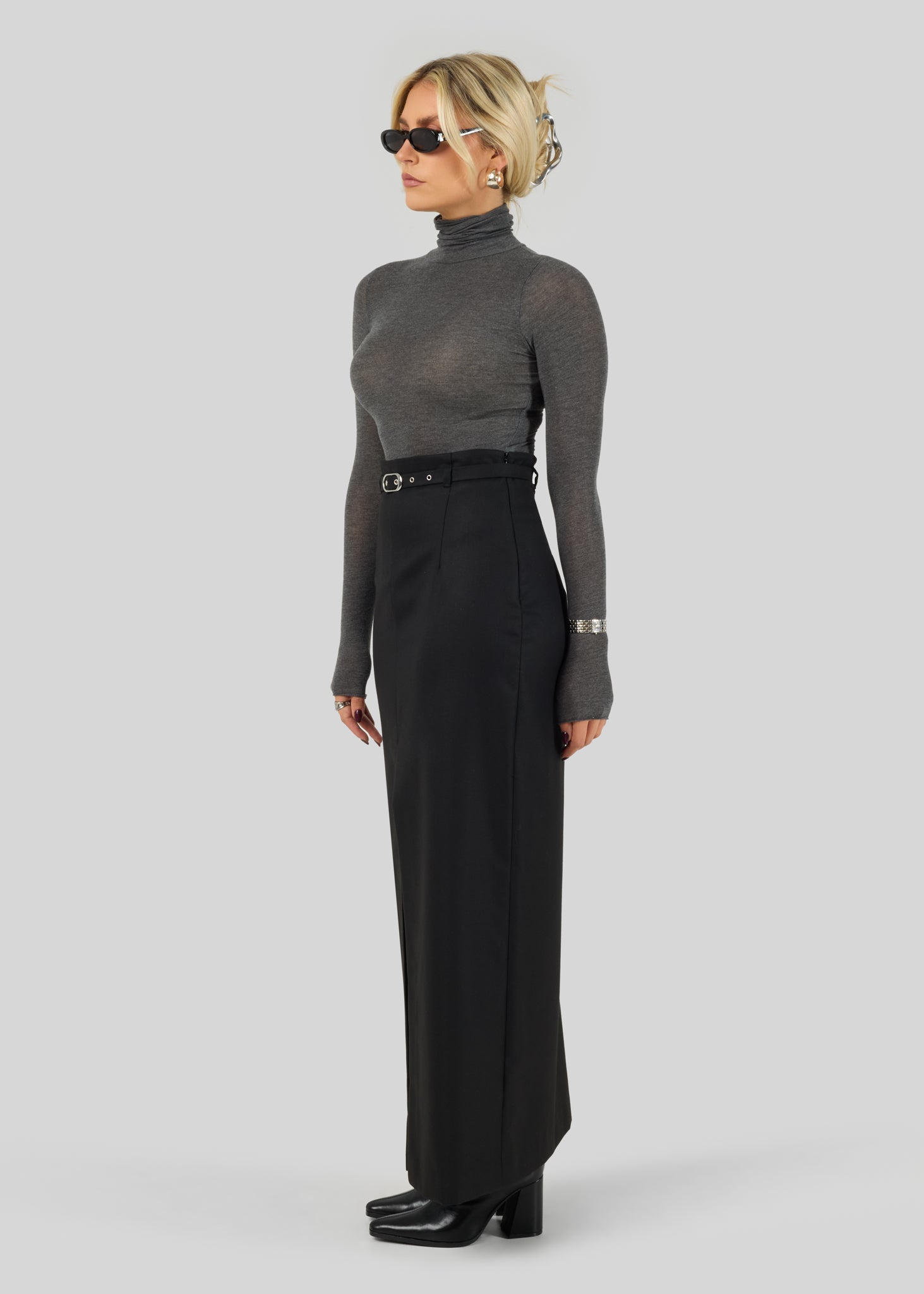 Gaia Pencil Skirt - Black
