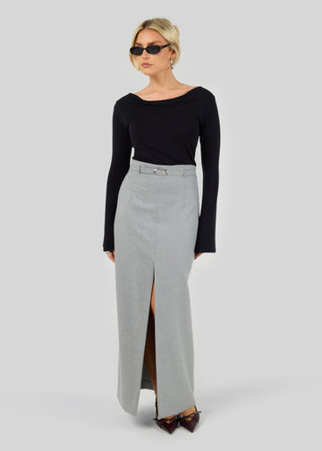 Gaia Pencil Skirt - Grey