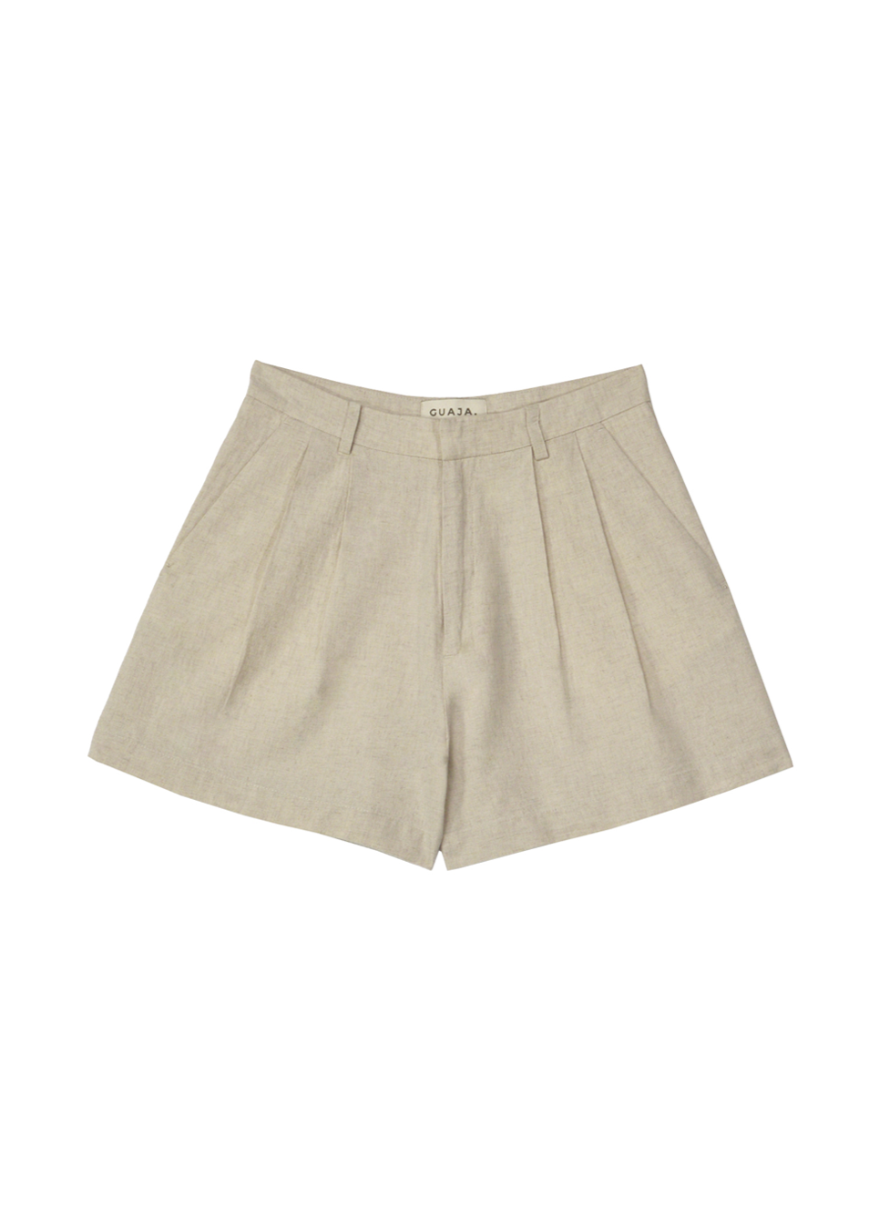 Hannah Linen Shorts - Beige