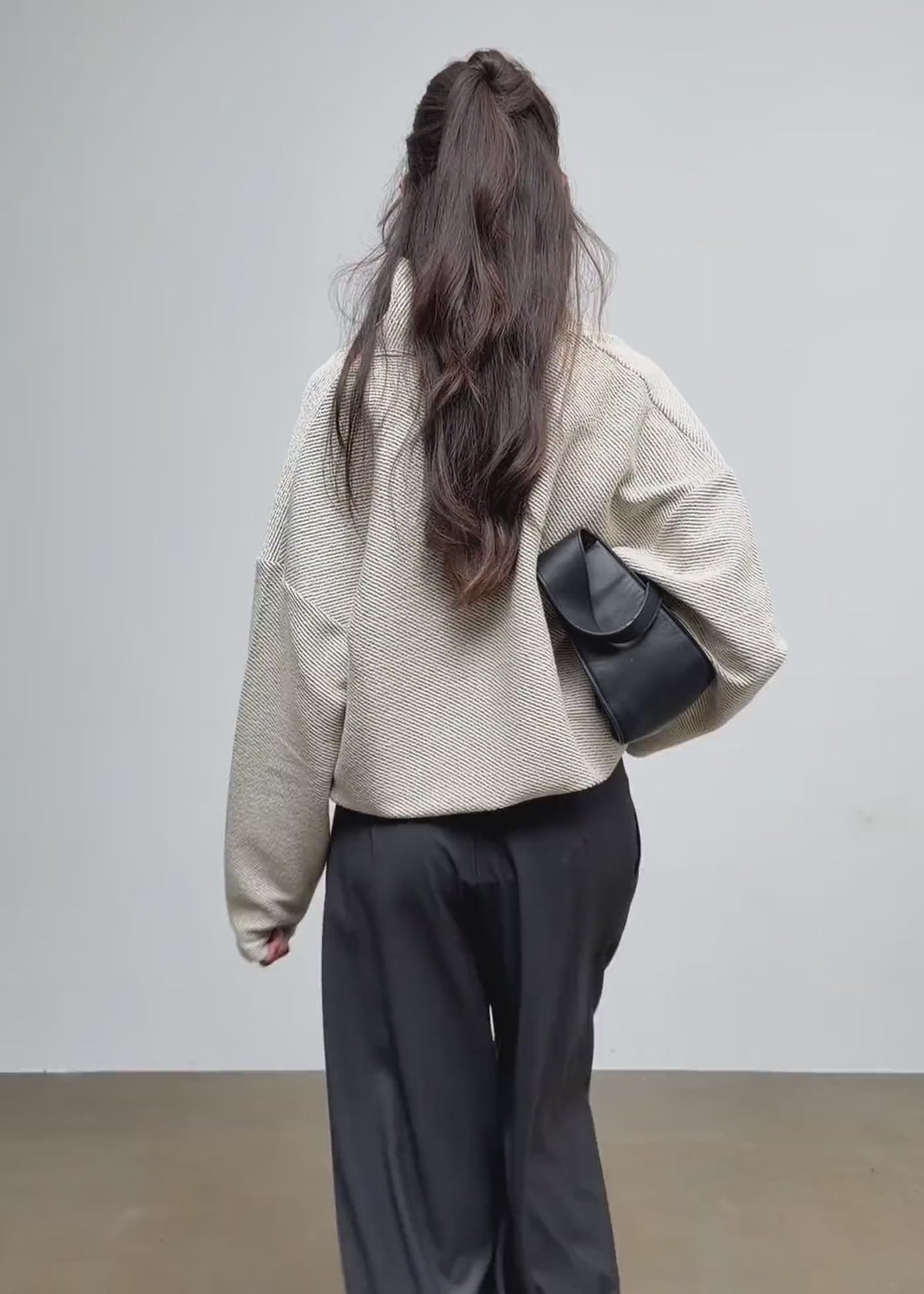 Stone Relaxed Sweater - Off-White