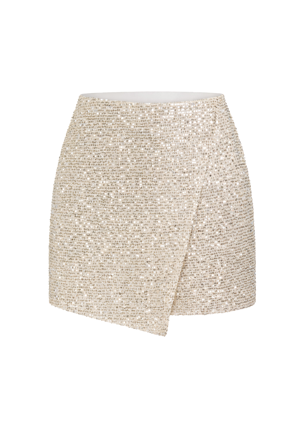 Rue Sequin Mini Skirt – Champagne