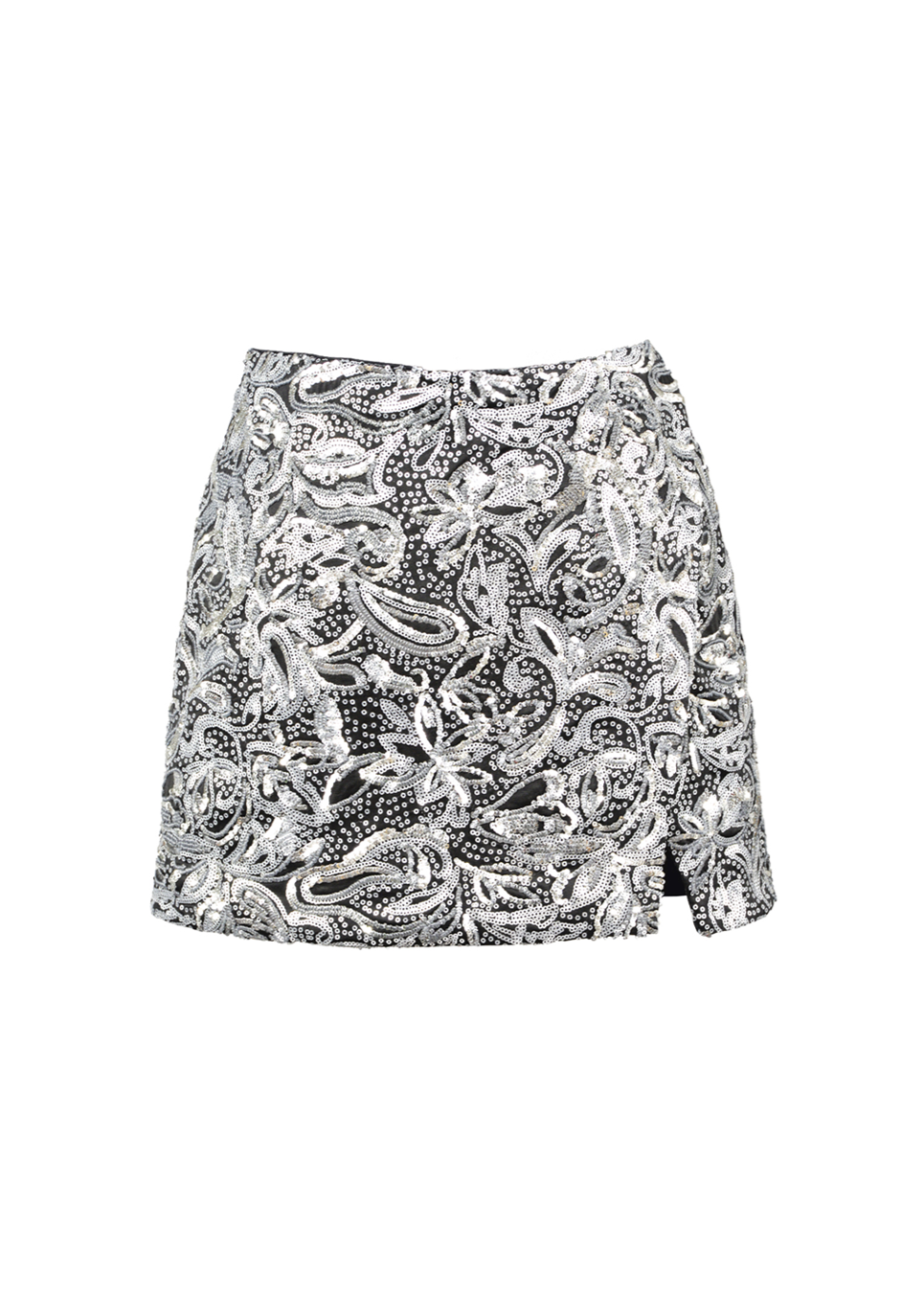 Alix Sequins Wrap Mini Skirt