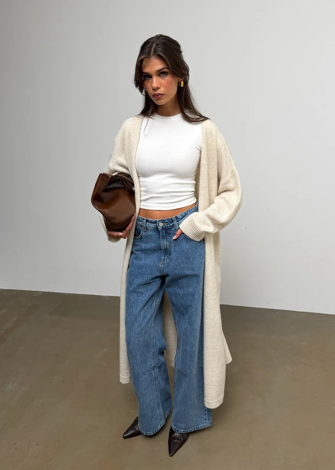 Theo Longline Cardigan with Scarf