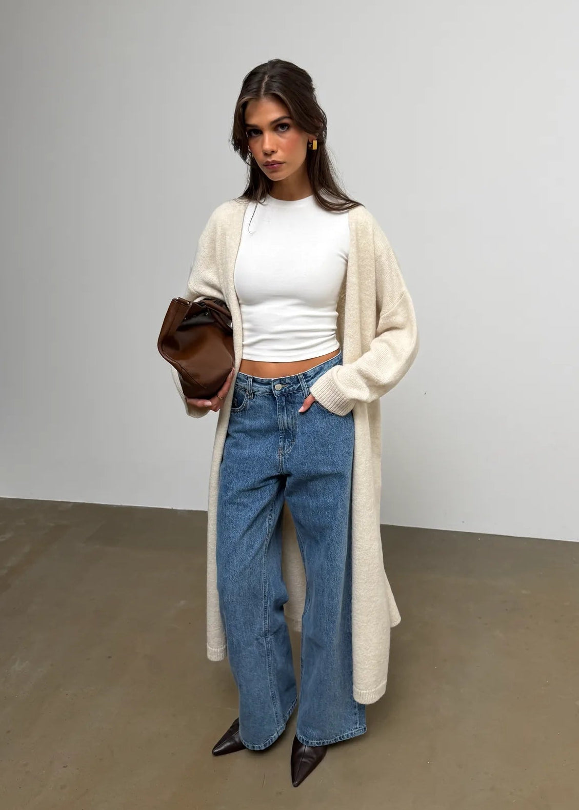 Theo Longline Cardigan with Scarf