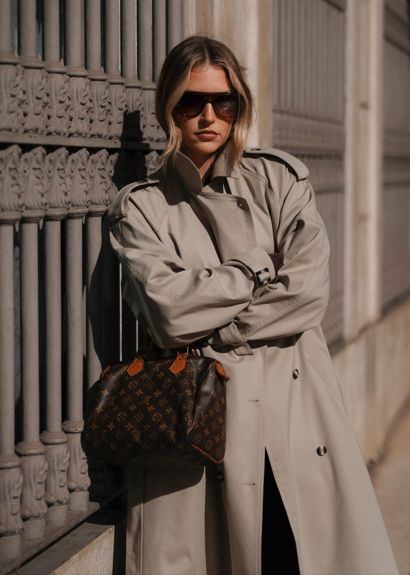 90's Long Trench Coat