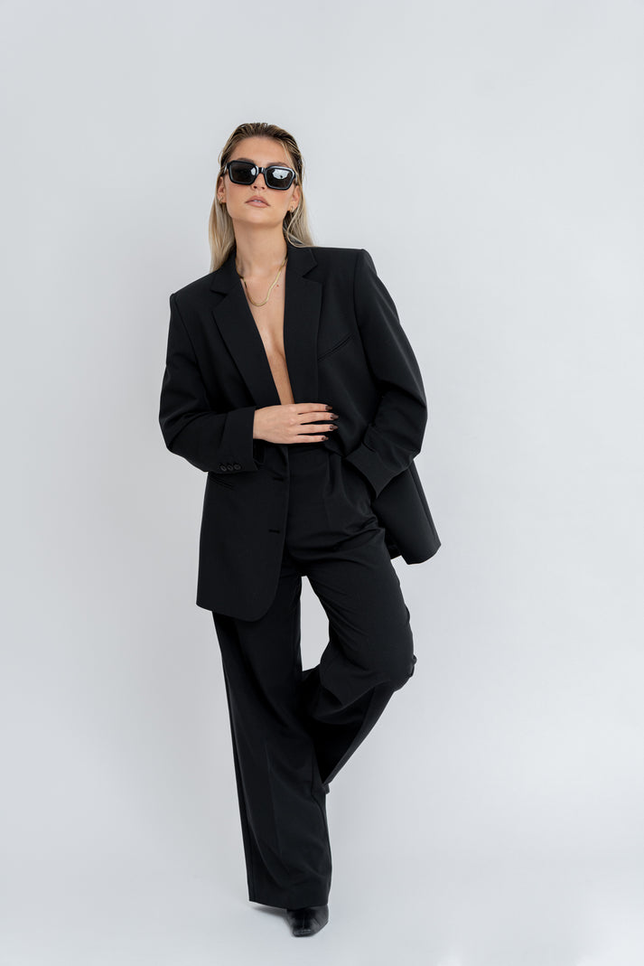 Jagger Tailored Trousers - Black