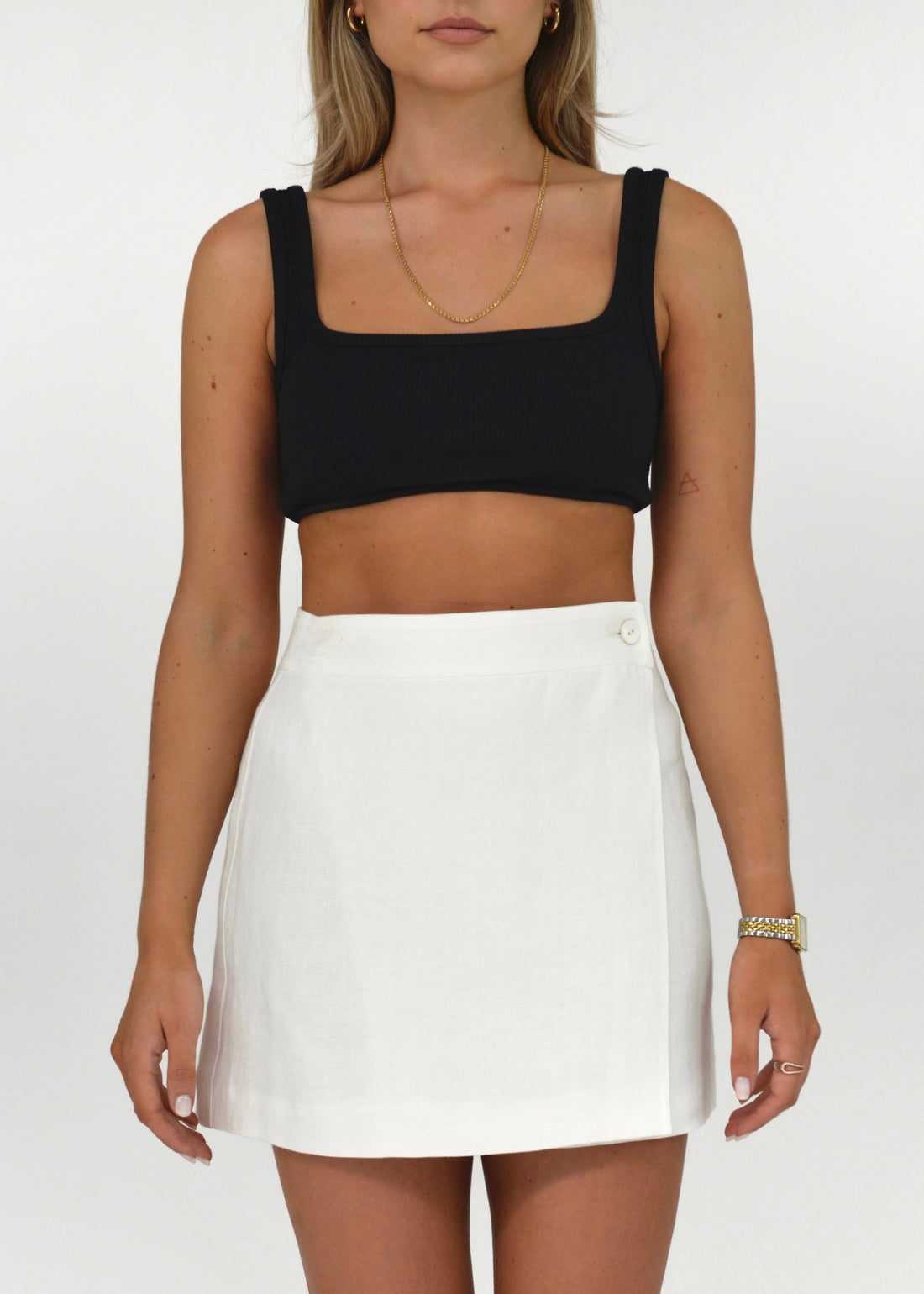 Farah Mini Skirt - White