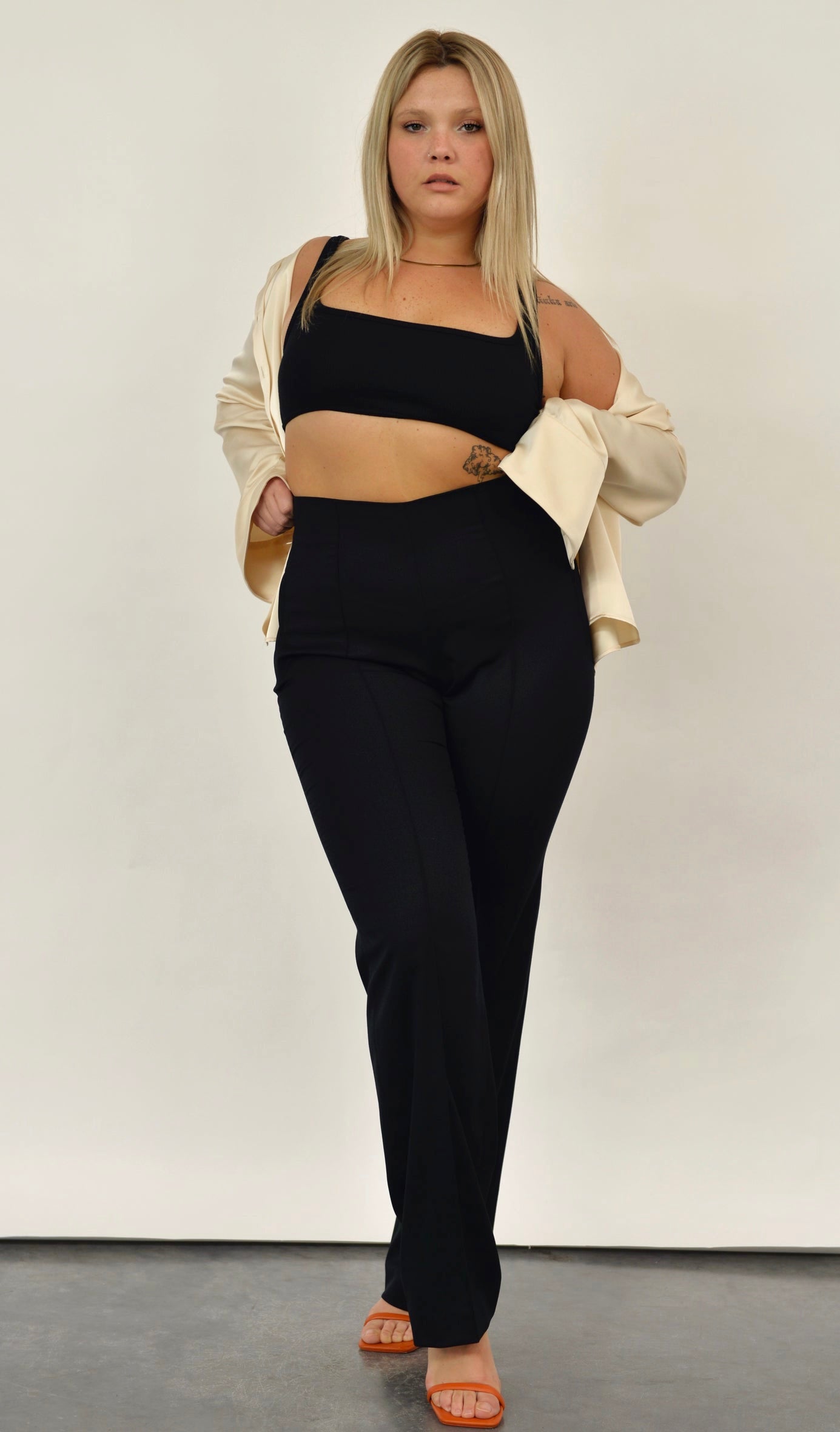 Plus size 2024 wool pants